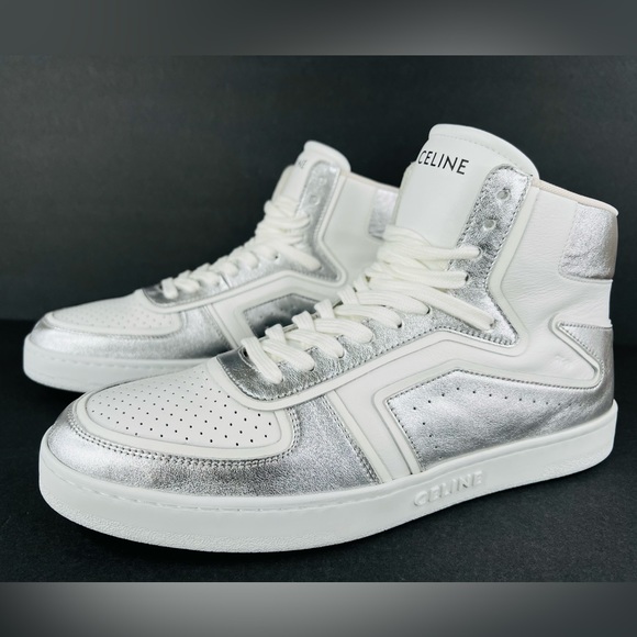 Celine Other - CELINE CT-01 "Z" TRAINER HIGH TOP SNEAKER IN METALLIC LEATHER EU 45 - US 12